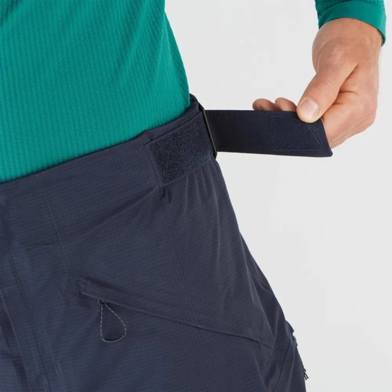 Salomon Outpeak GTX 3L Men's Ski Pants Navy | CA 76J14